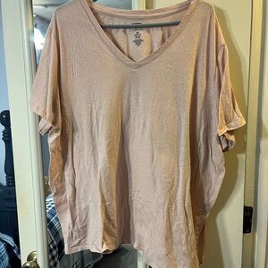 COPY - Sonoma 3x short sleeve v-neck every day tee pink